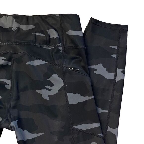 Athleta camo contender 7/8 leggings tights black & grey - Picture 14 of 16